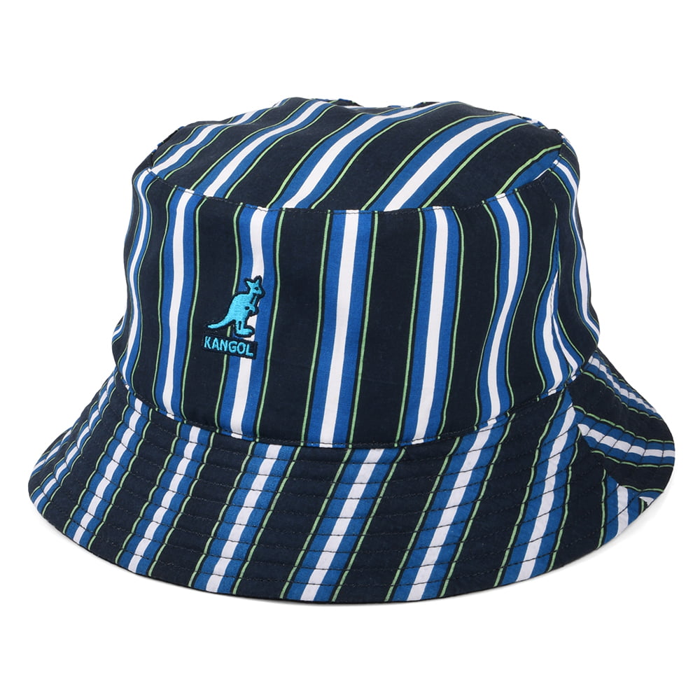 Kangol Double Pattern Special Reversible Bucket Hat - Navy Blue
