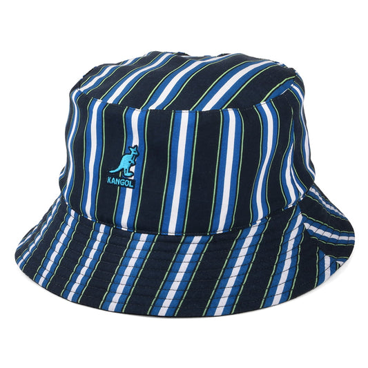 Kangol Double Pattern Special Reversible Bucket Hat - Navy Blue
