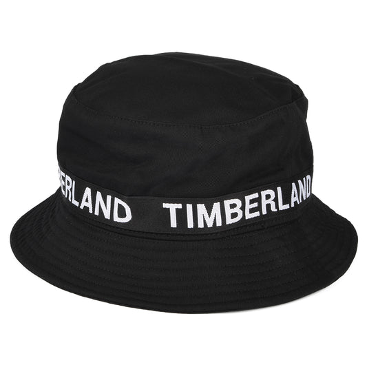 Timberland Hats Bold Logo Bucket Hat - Black