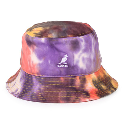 Kangol Tie Dye Bucket Hat - Purple-Pink-Multi
