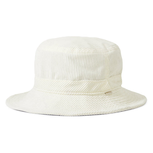 Brixton Hats Petra Corduroy Packable Bucket Hat - Off White