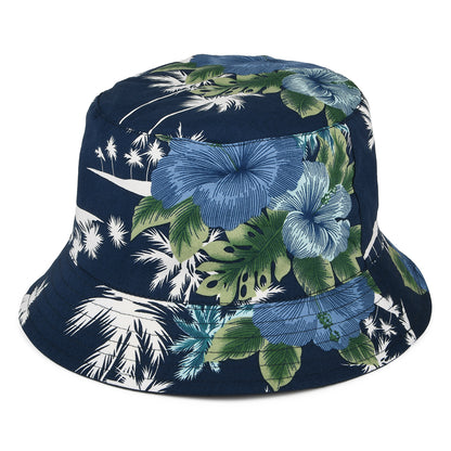 Failsworth Hats Reversible Cotton Bucket Hat - Navy Blue