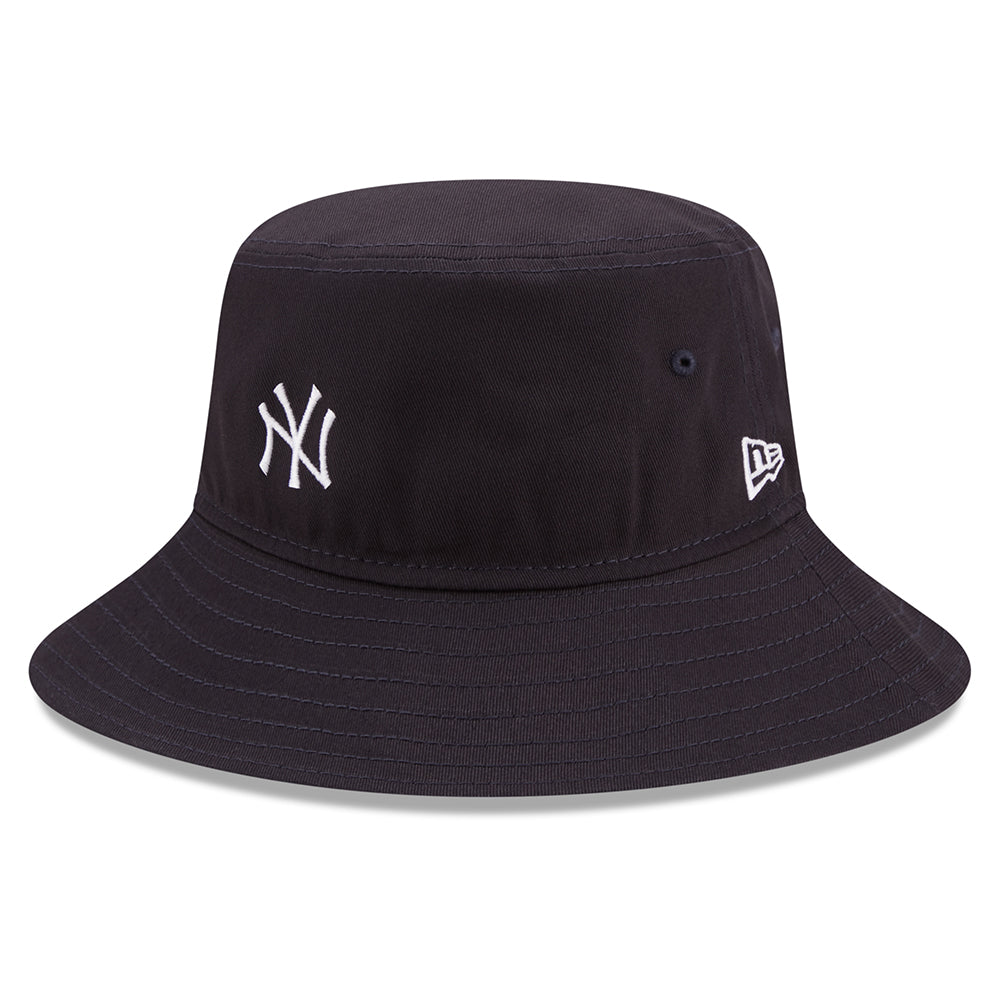 New Era New York Yankees Cotton Tapered Bucket Hat - MLB Team Tab - Navy Blue