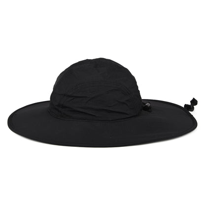 Scala Hats Florenzia Nylon Wide Brim Boonie Hat - Black