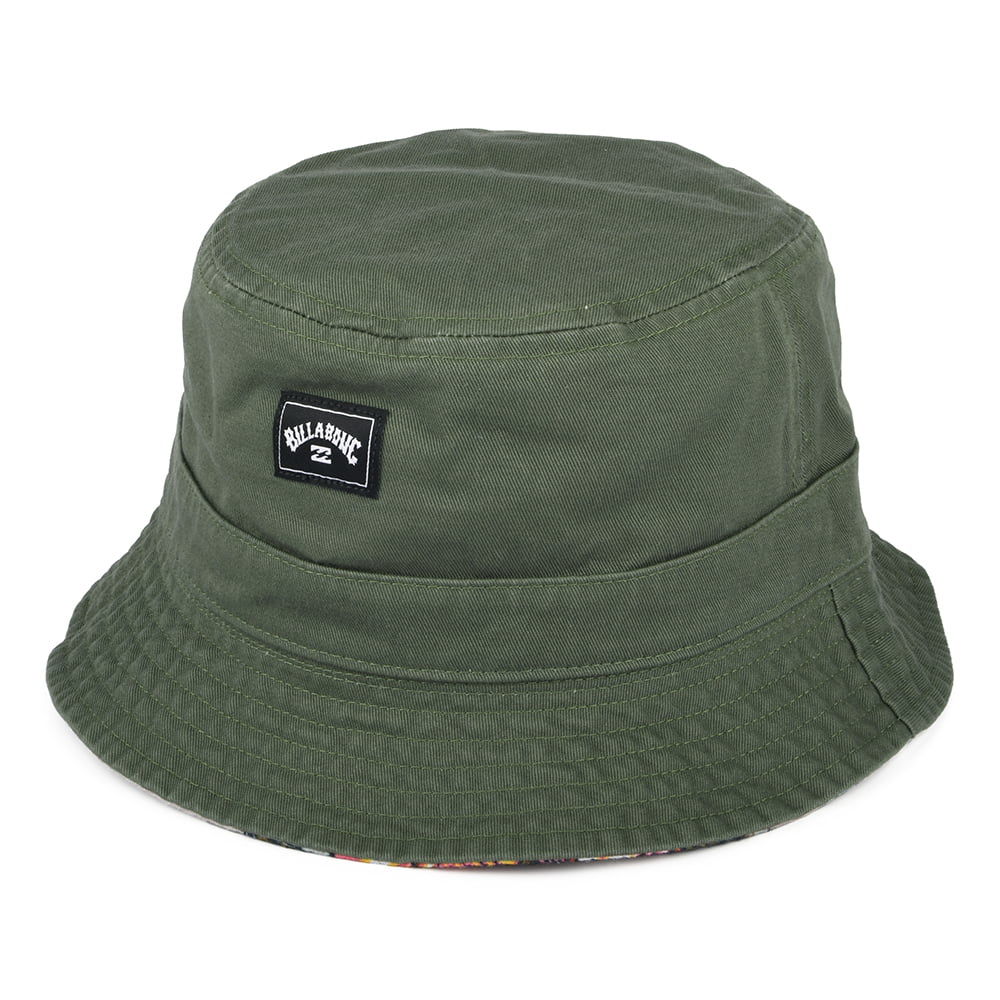 Billabong Hats Sundays Reversible Cotton Bucket Hat - Stone-Olive