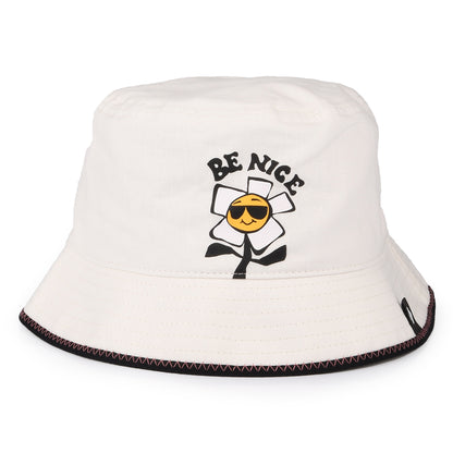 Converse Creative Graphic Cotton Bucket Hat - Natural