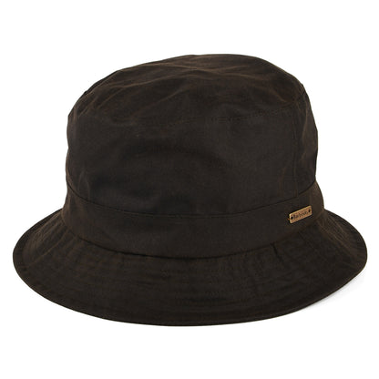 Barbour Hats Dovecote Waxed Cotton Bucket Hat - Olive