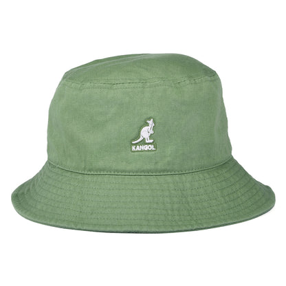 Kangol Washed Cotton Bucket Hat - Moss