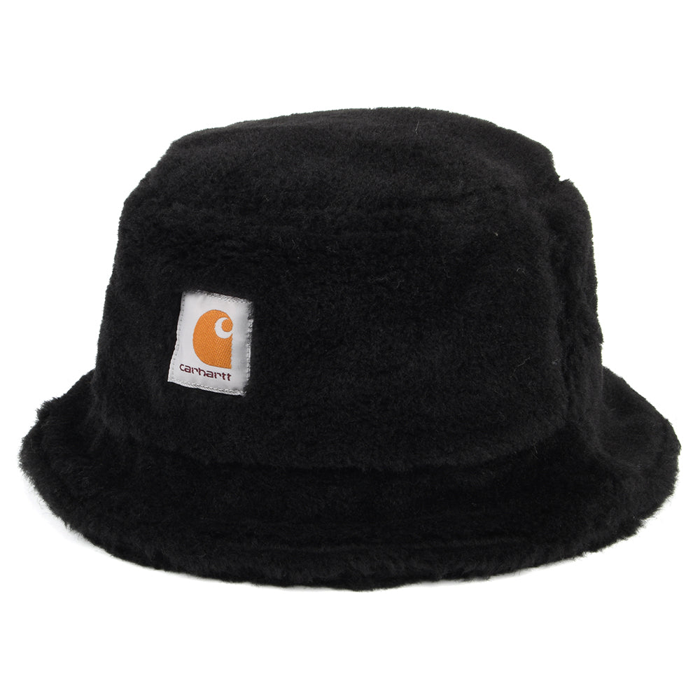 Carhartt WIP Hats Plains Faux Fur Bucket Hat - Black