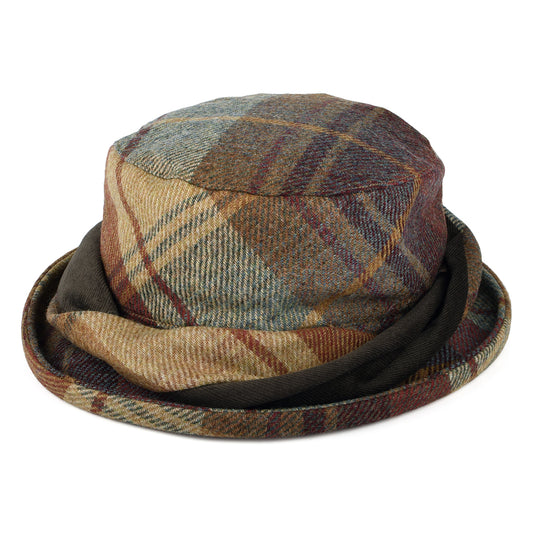 Failsworth Hats British Wool Tartan Bucket Hat - Mustard-Multi