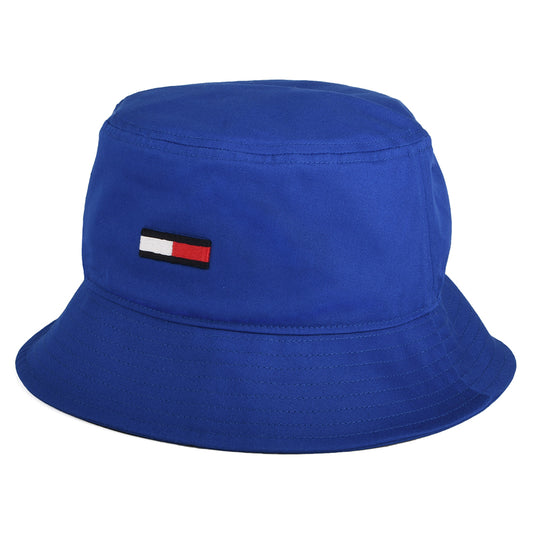 Tommy Hilfiger Hats TJM Flag Organic Cotton Bucket Hat - Royal Blue