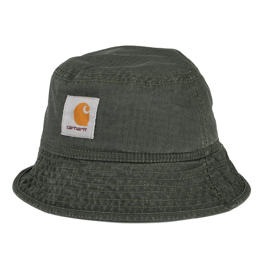 Carhartt WIP Hats Wynton Washed Cotton Ripstop Bucket Hat - Forest
