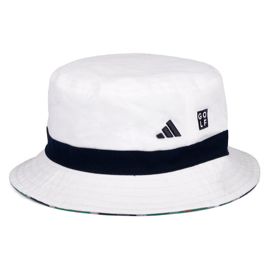 Adidas Hats Reversible Cotton Twill Bucket Hat - White