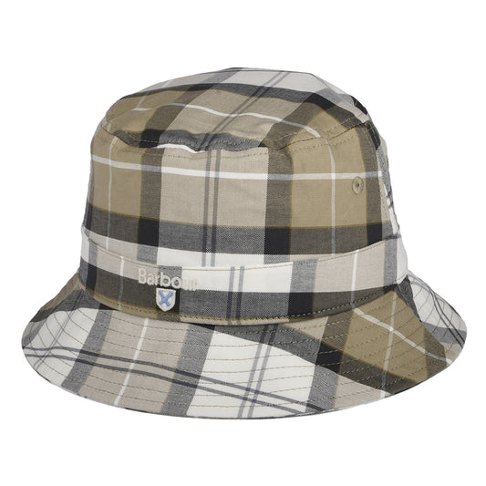 Barbour Hats Tartan Cotton Bucket Hat - Sand-Multi