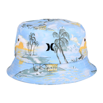 Hurley Hats Small Logo Tropical Bucket Hat - Blue