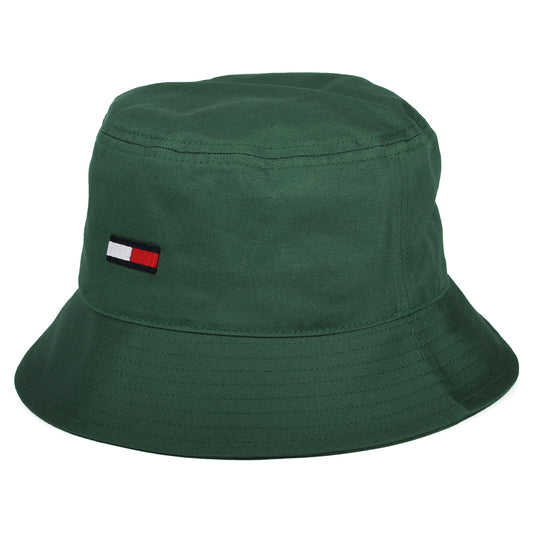 Tommy Hilfiger Hats TJM Flag Organic Cotton Bucket Hat - Sage