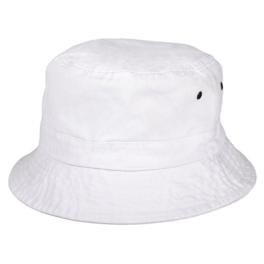 Jaxon & James Cotton Packable Bucket Hat - White