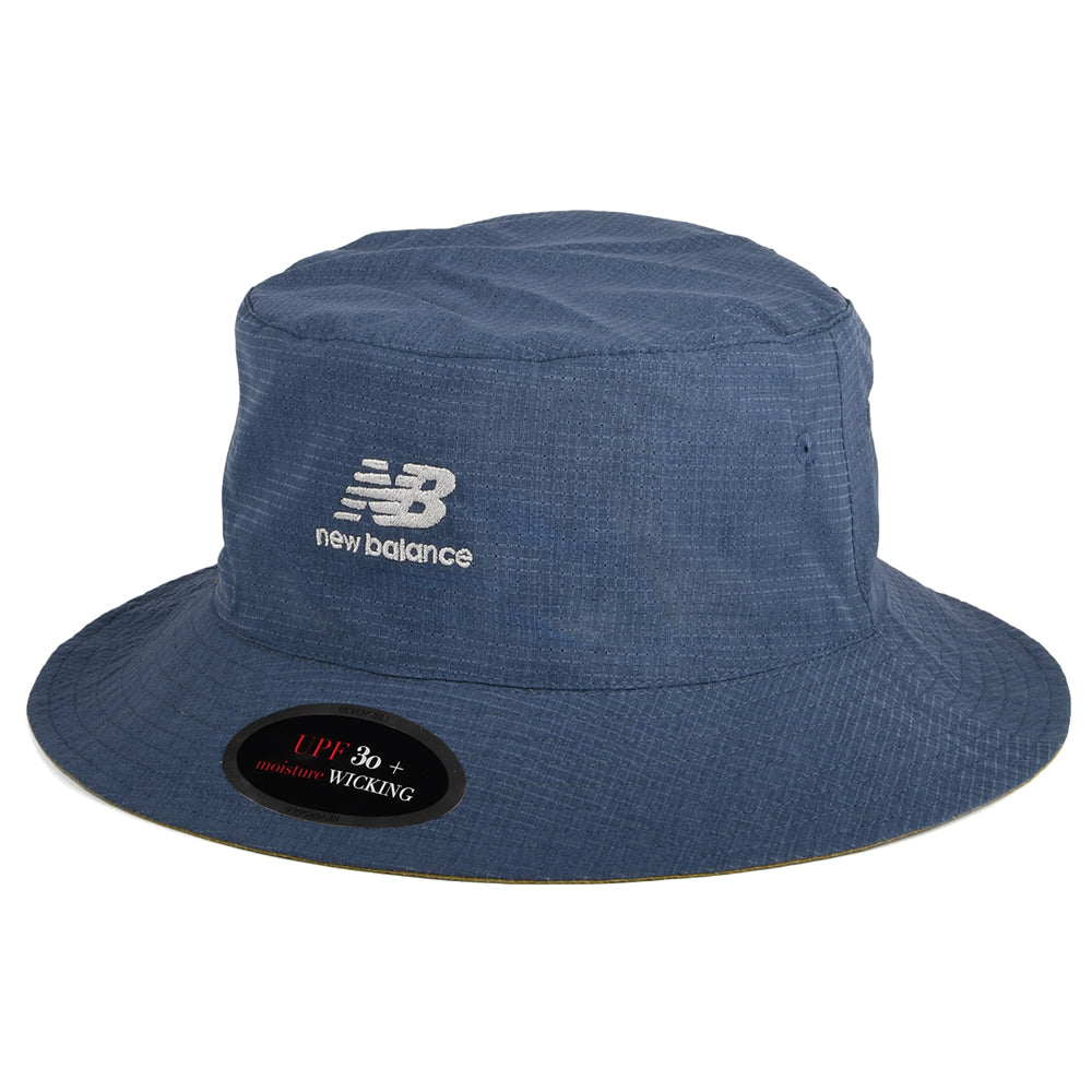 New Balance Hats Reversible Bucket Hat - Indigo-Olive
