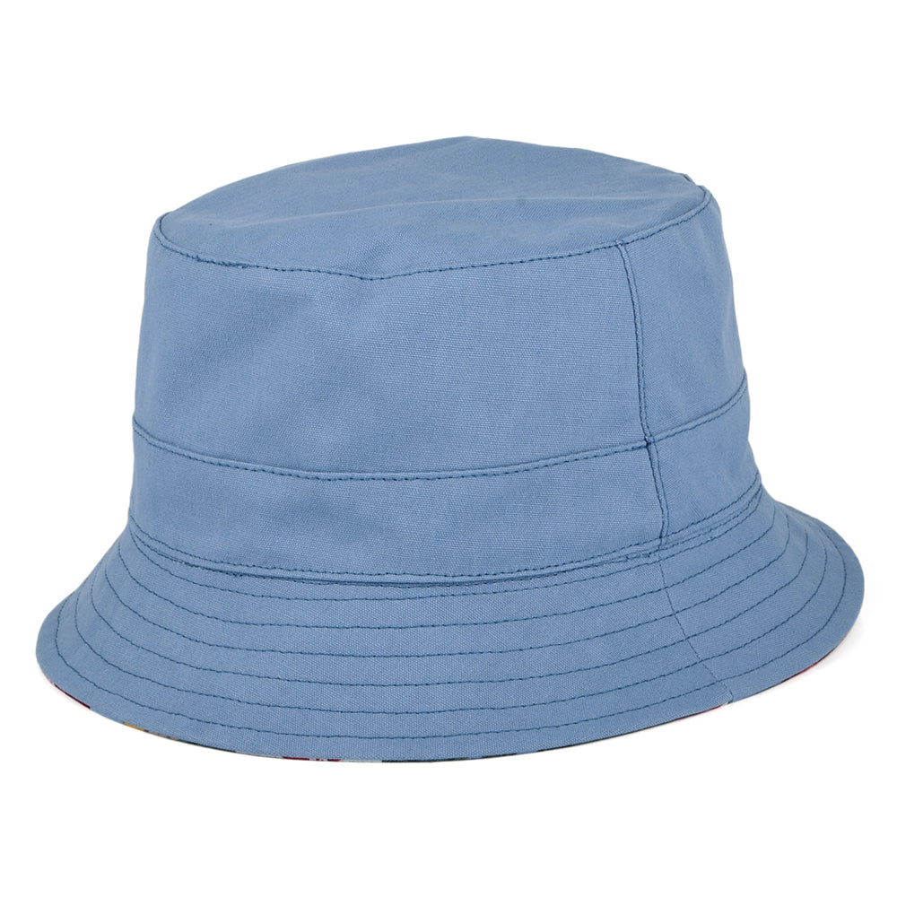 Failsworth Hats Reversible Cotton Bucket Hat - Sky Blue