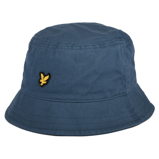 Lyle & Scott Hats Cotton Twill Bucket Hat - Smoke Blue