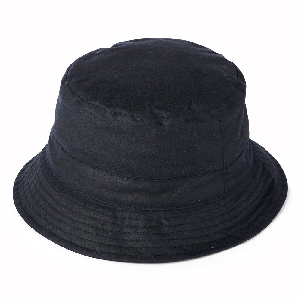 Failsworth Hats British Waxed Cotton Bucket Hat - Navy Blue – Village Hats