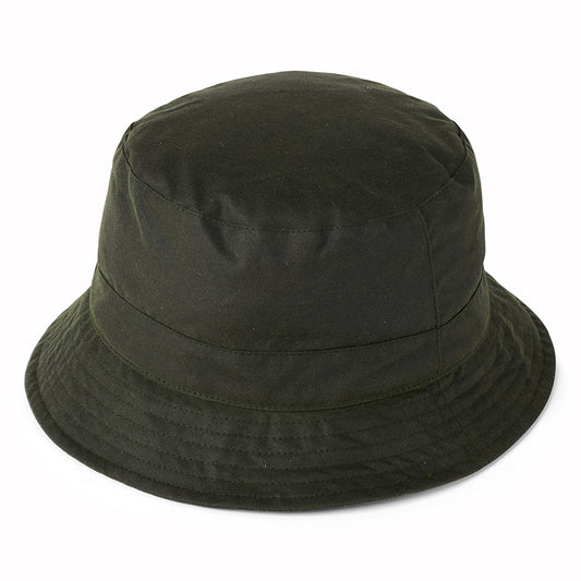 Failsworth Hats British Waxed Cotton Bucket Hat - Olive