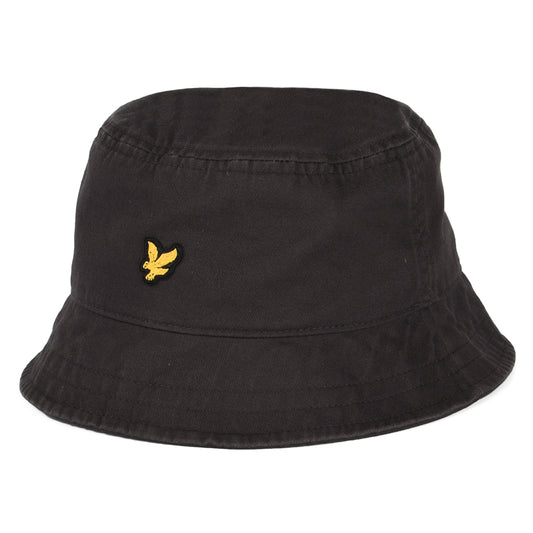 Lyle & Scott Hats Cotton Twill Bucket Hat - Gunmetal