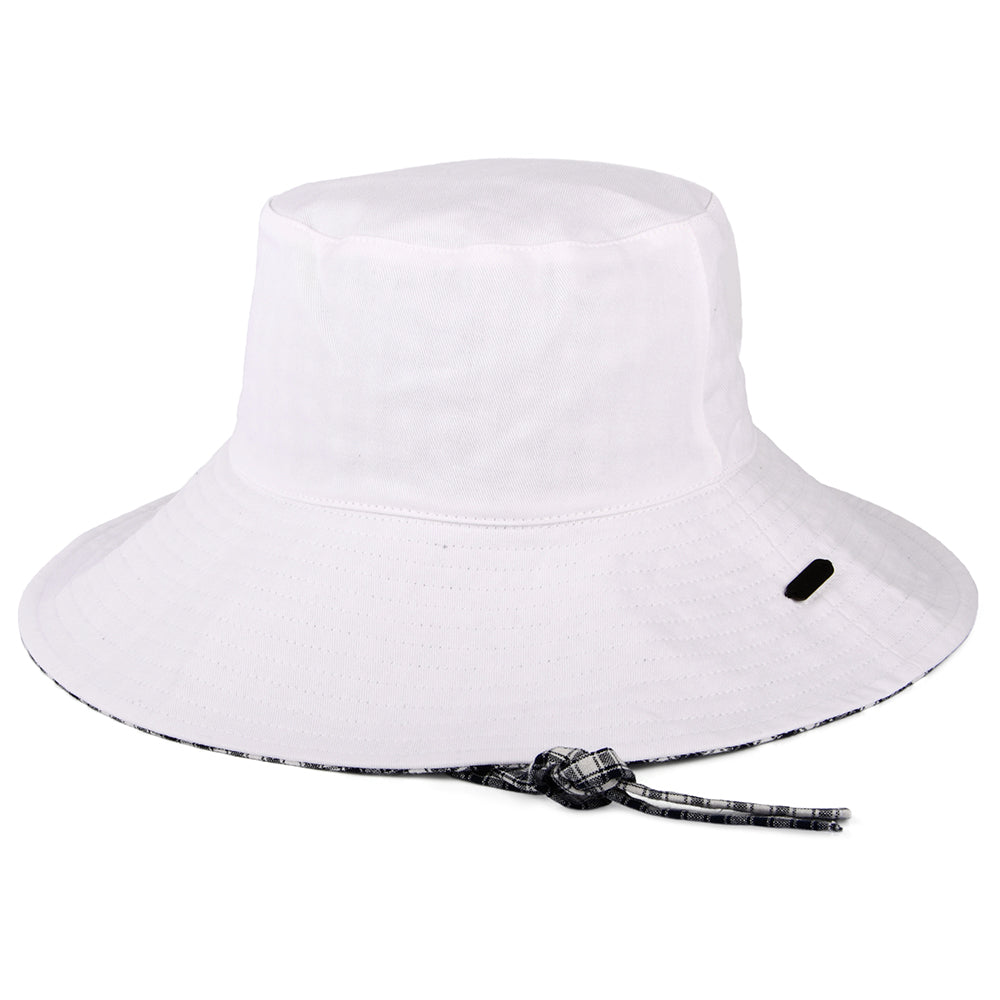 Barbour Hats Kilburn Reversible Cotton Bucket Hat - White