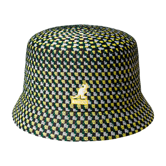 Kangol Geo Board Tropic Bin Bucket Hat - Green-Yellow