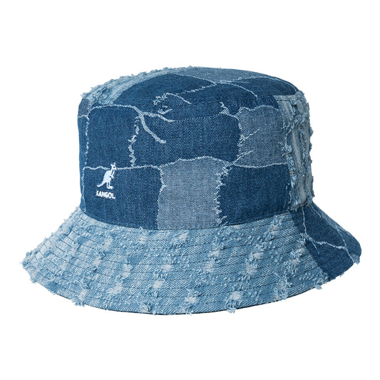 Kangol Denim Mashup Bucket Hat - Blue
