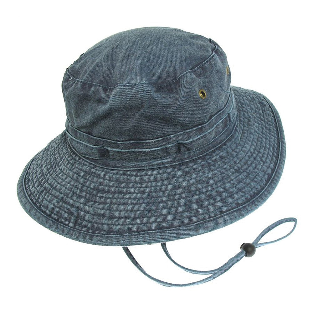Jaxon & James Packable Cotton Boonie Hat - Navy Blue