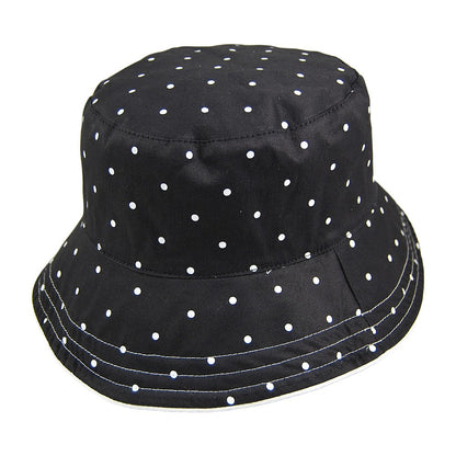 Scala Hats Luciella Reversible Vinyl Bucket Hat - Black