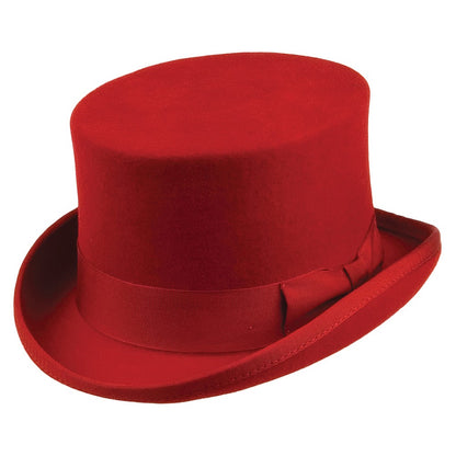 Jaxon & James Mid Crown Top Hat - Red