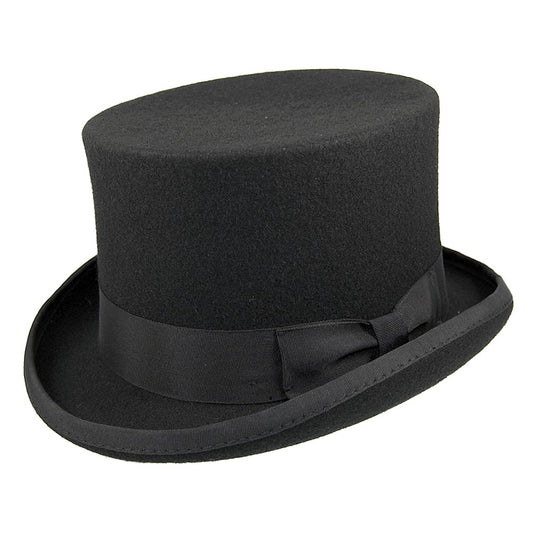 Jaxon & James Mid Crown Top Hat - Black