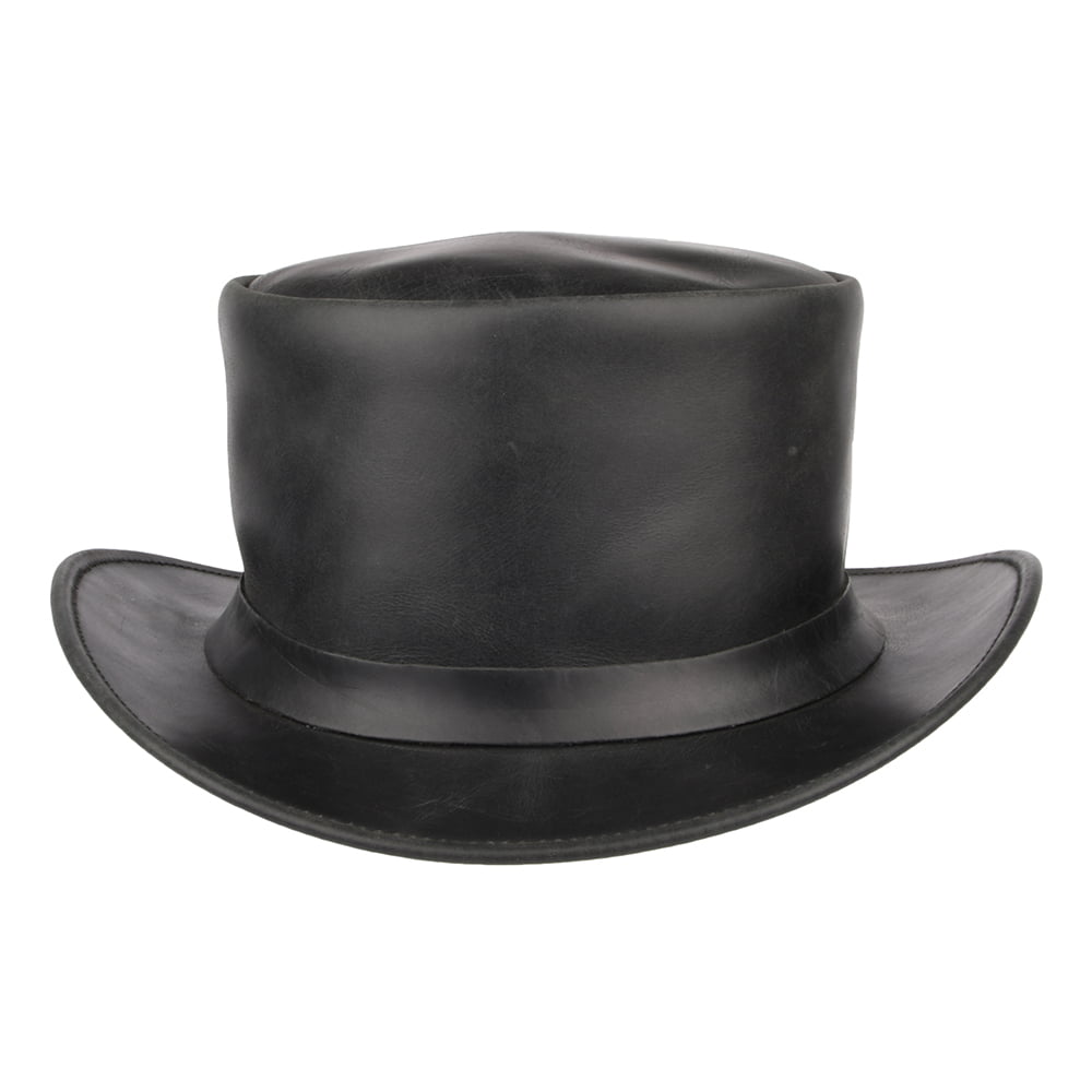 Jaxon & James Leather Top Hat - Black