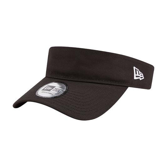 New Era Womens Essential Cotton Sun Visor - Black