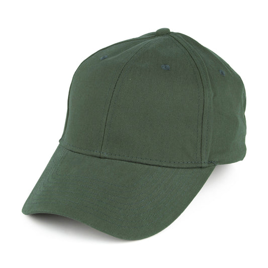 Brushed Cotton Baseball Cap - Green
