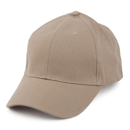 Brushed Cotton Baseball Cap - Khaki