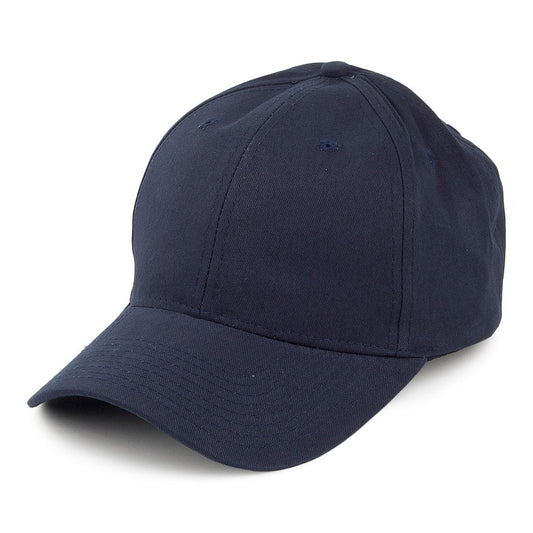 Brushed Cotton Baseball Cap - Navy