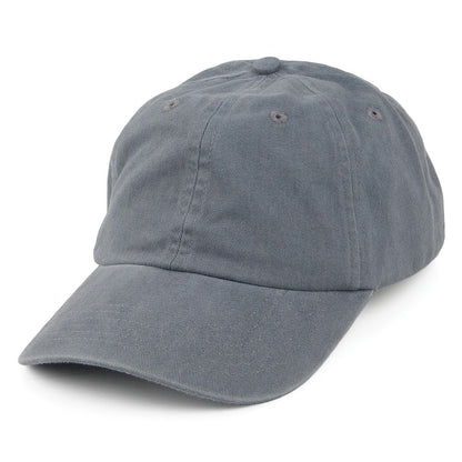 Washed Cotton Baseball Cap - Grey