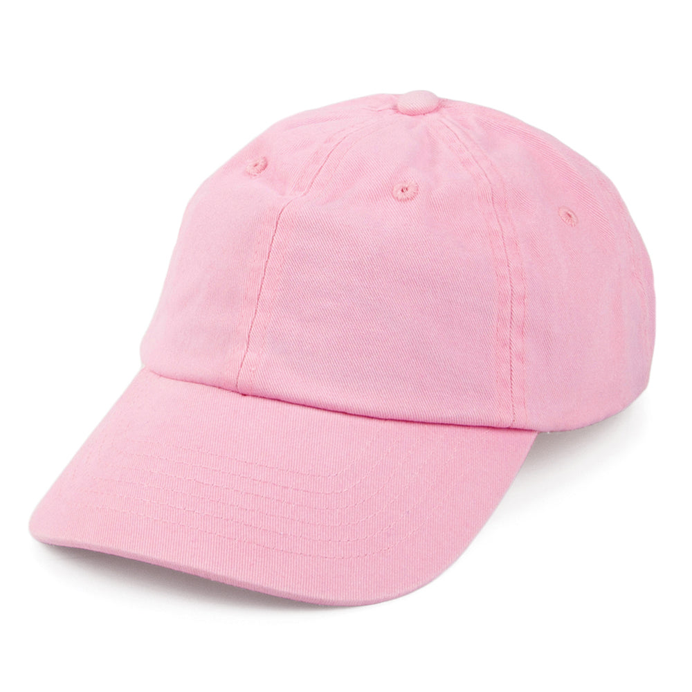 Washed Cotton Baseball Cap - Pink