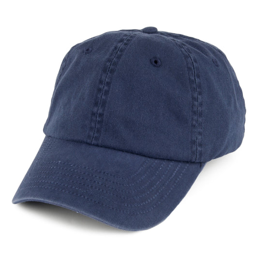 Vintage Cotton Baseball Cap - Navy Blue