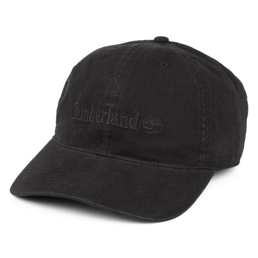 Timberland Hats Cooper Hill Cotton Canvas Baseball Cap - Black