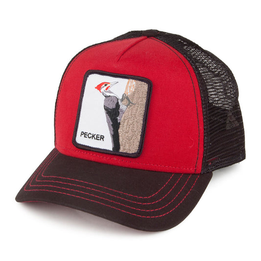 Goorin Pecker Trucker Cap - Red-Black