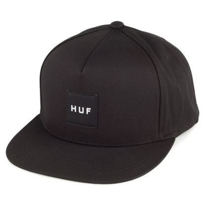 HUF Box Logo Snapback Cap - Black
