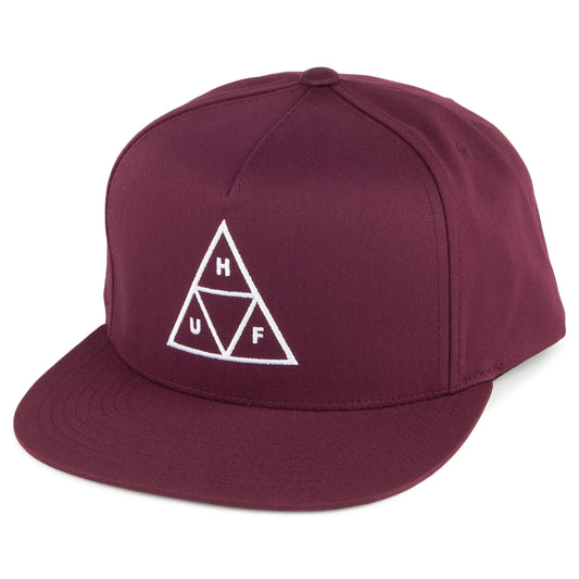 HUF Triple Triangle Snapback Cap - Burgundy