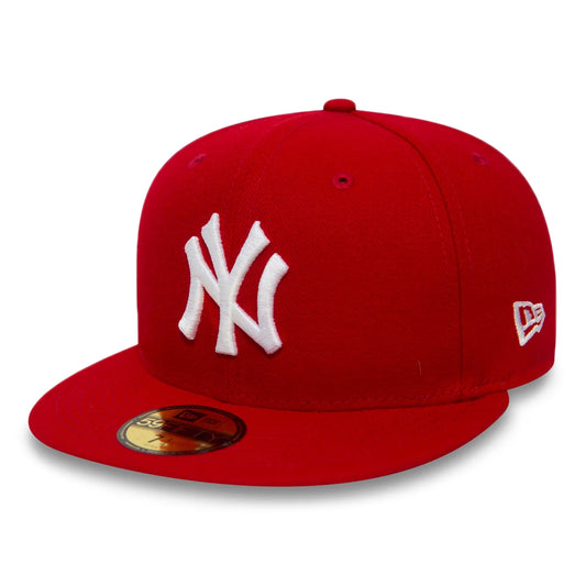 New Era 59FIFTY New York Yankees Baseball Cap - MLB League Essential - Red-White