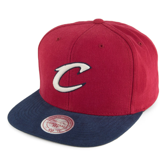 Mitchell & Ness Cleveland Cavaliers Snapback Cap - Burgundy-Navy