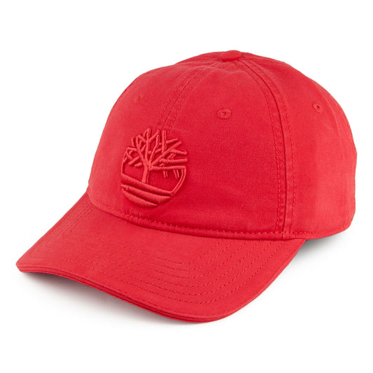 Timberland Hats Soundview Cotton Canvas Baseball Cap - Red