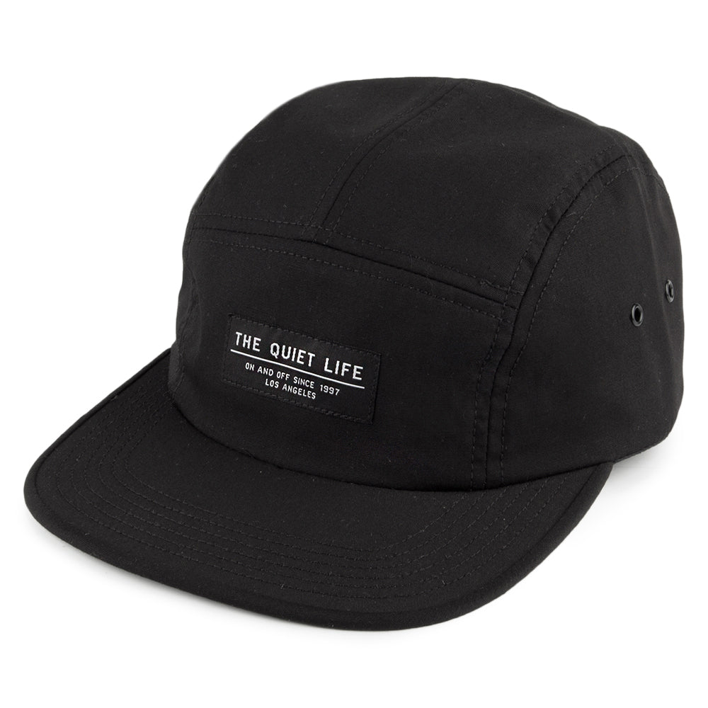 The Quiet Life Hats Foundation 5 Panel Cap - Black